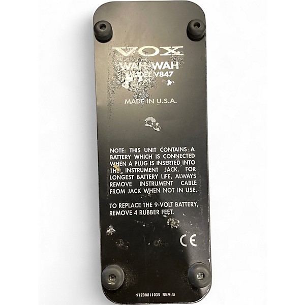 Used VOX V847 Reissue Wah Effect Pedal