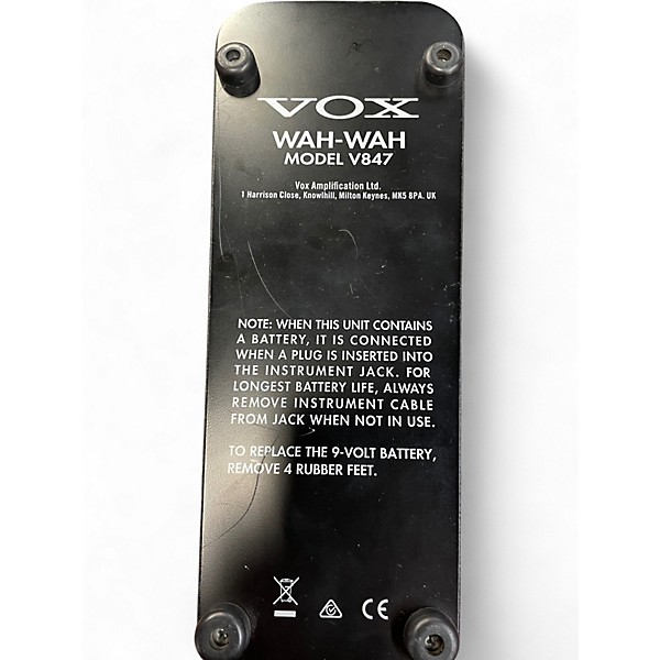 Used VOX V847 Reissue Wah Effect Pedal