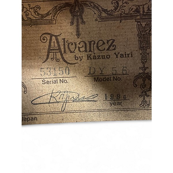 Vintage 1984 Alvarez DY56 2 Color Sunburst Acoustic Electric Guitar