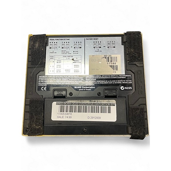 Used BOSS OD20 Overdrive Distortion Effect Pedal