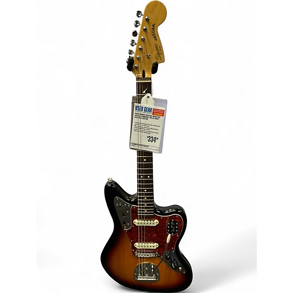Used Squier Vintage Modified Jaguar Sunburst Solid Body Electric Guitar