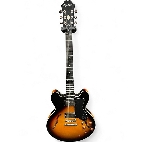 Used Epiphone Dot 2 Color Sunburst Hollow Body Electric Guitar