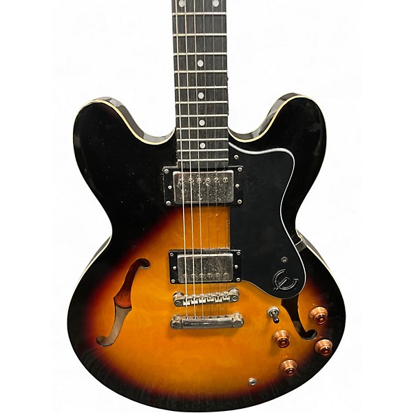 Used Epiphone Dot 2 Color Sunburst Hollow Body Electric Guitar