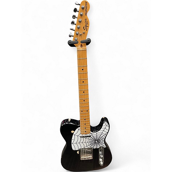 Vintage 1987 Squier Telecaster Black Solid Body Electric Guitar