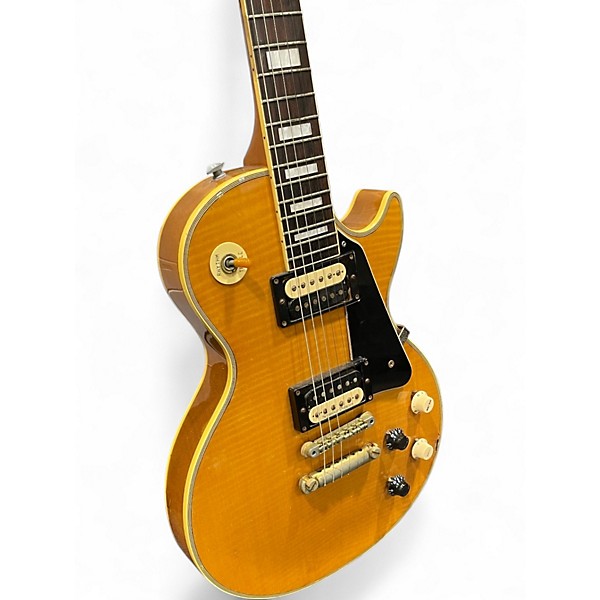 Vintage 1980s Burny LC-50 Natural Solid Body Electric Guitar