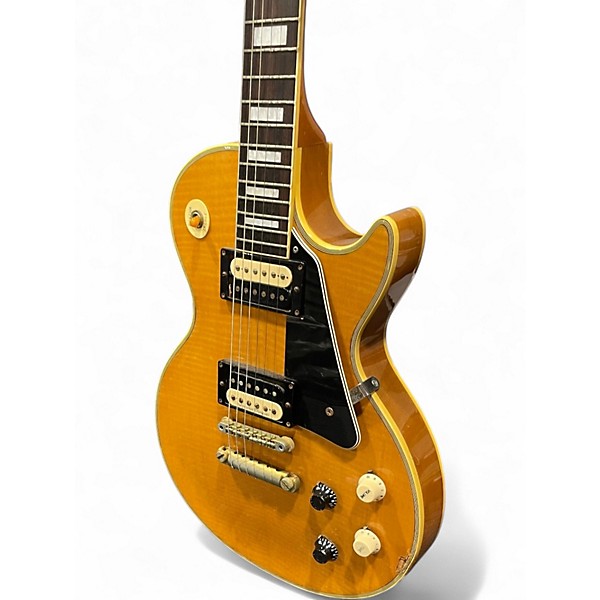 Vintage 1980s Burny LC-50 Natural Solid Body Electric Guitar