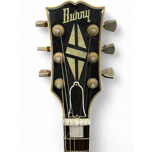 Vintage 1980s Burny LC-50 Natural Solid Body Electric Guitar