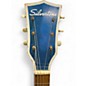 Vintage 1960s Silvertone Kentucky Blue Archtop Blue Acoustic Guitar