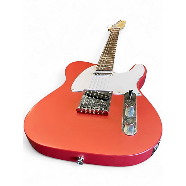 Used Squier Telecaster Red Solid Body Electric Guitar