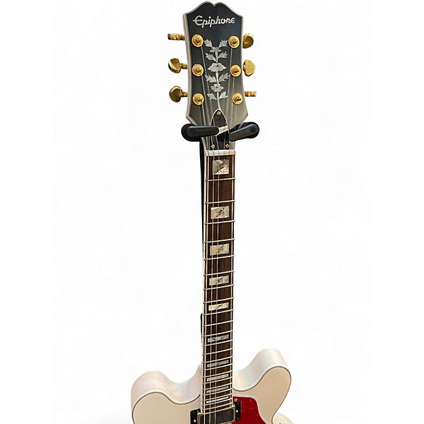 Used Epiphone Emily Wolfe "White Wolfe" Sheraton WHITE Hollow Body Electric Guitar