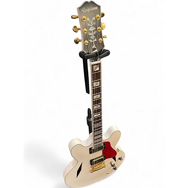 Used Epiphone Emily Wolfe "White Wolfe" Sheraton WHITE Hollow Body Electric Guitar