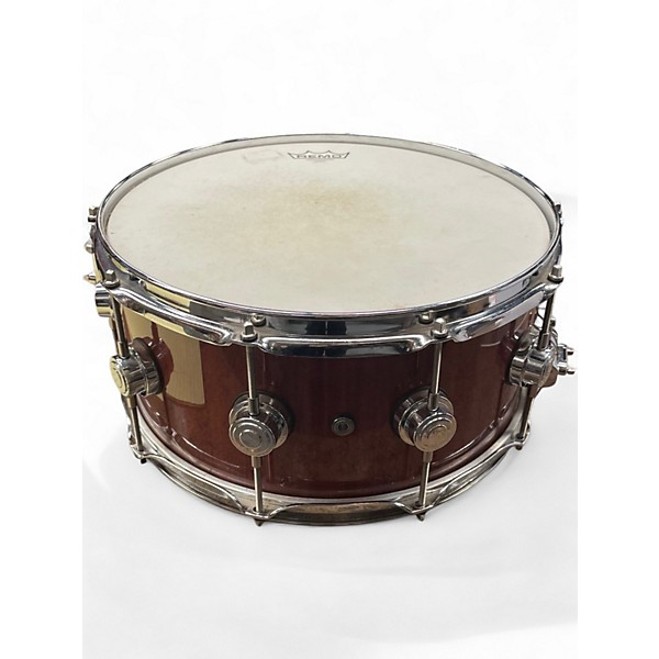 Used DW 6.5X14 Collectors Series Purpleheart Snare Trans Purple Drum