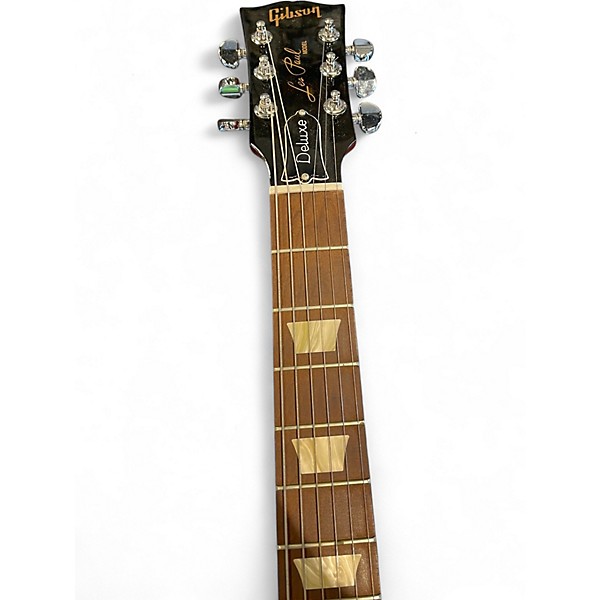 Used Gibson Les Paul Deluxe Heritage Cherry Solid Body Electric Guitar