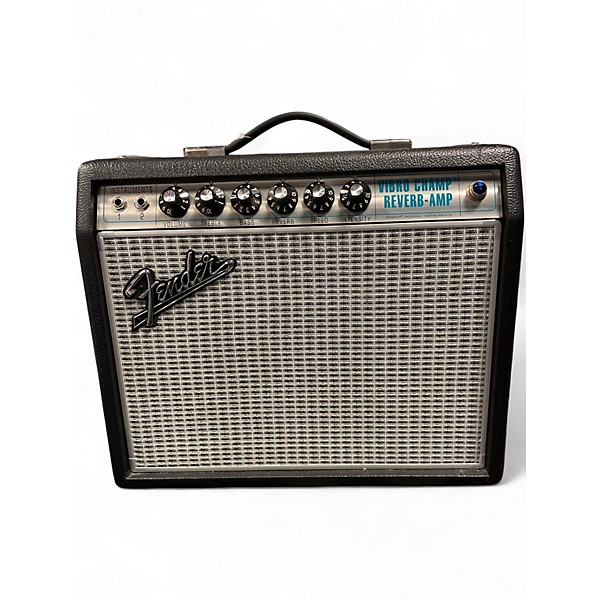 Used Fender 68 Custom Vibro Champ Reverb 5W 1x10 Guitar Power Amp