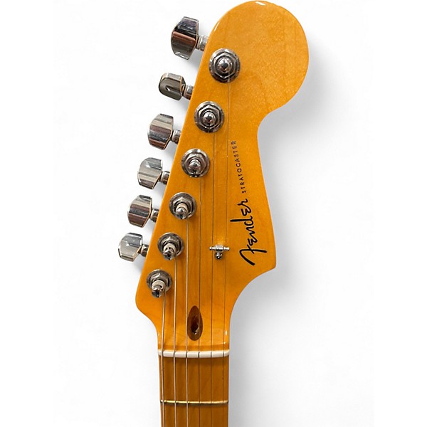 Used Fender American Deluxe Stratocaster Fiesta Red Solid Body Electric Guitar