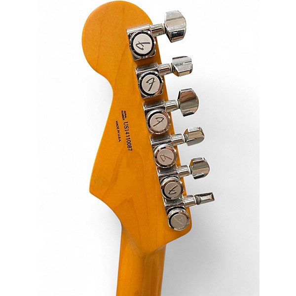 Used Fender American Deluxe Stratocaster Fiesta Red Solid Body Electric Guitar