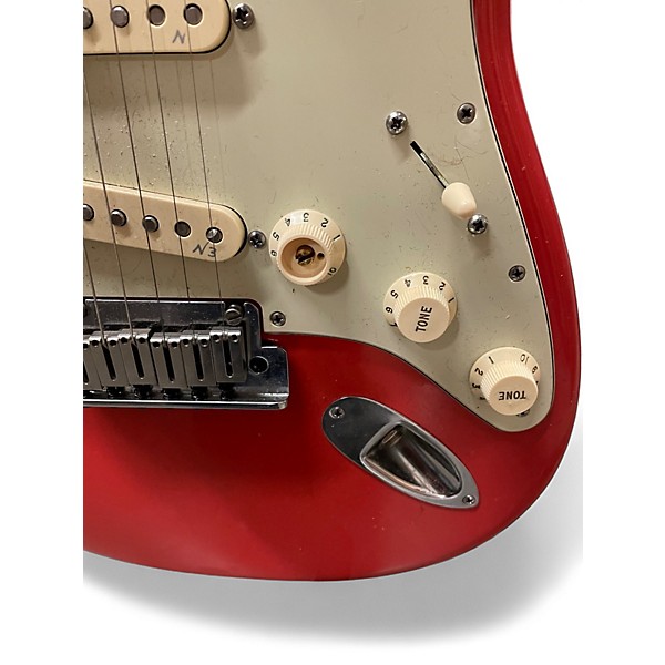 Used Fender American Deluxe Stratocaster Fiesta Red Solid Body Electric Guitar
