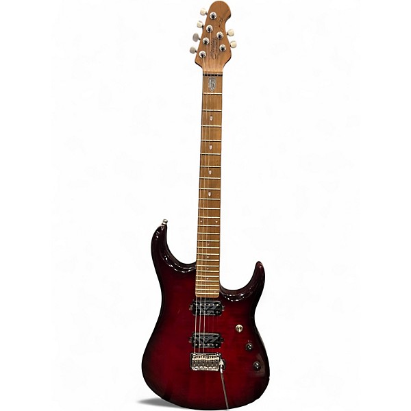 Used Sterling by Music Man JP150 Royal Red Solid Body Electric Guitar
