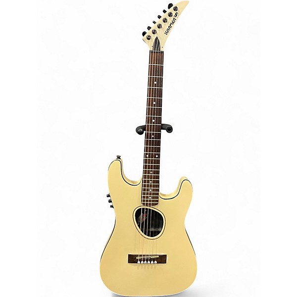 Vintage 1987 Kramer Ferrington Cream Acoustic Electric Guitar