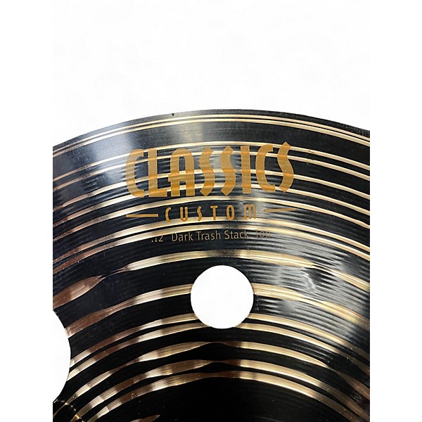 Used MEINL 12in DARK TRASH STACK Cymbal