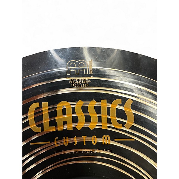 Used MEINL 12in DARK TRASH STACK Cymbal