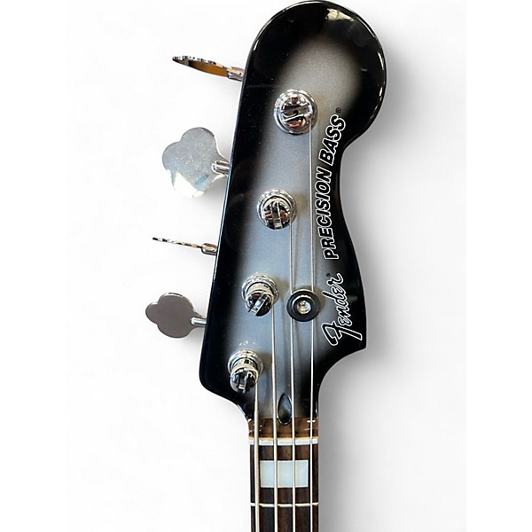 Used Fender TROY SANDERS PRECISION Silverburst Electric Bass Guitar