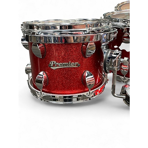 Used Premier 4 Piece Genesta Gen X Elite Red Sparkle Drum Kit