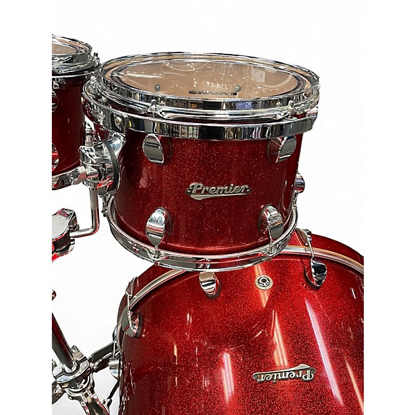 Used Premier 4 Piece Genesta Gen X Elite Red Sparkle Drum Kit