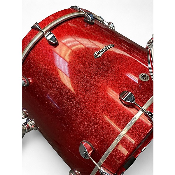 Used Premier 4 Piece Genesta Gen X Elite Red Sparkle Drum Kit