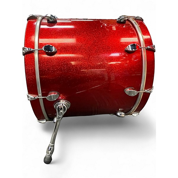 Used Premier 4 Piece Genesta Gen X Elite Red Sparkle Drum Kit