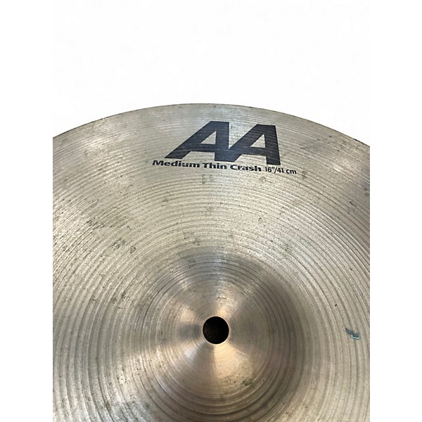 Used SABIAN 16in AA Medium Thin Crash Cymbal
