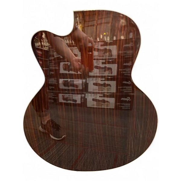 Used Hofner HAB07E Natural Acoustic Bass Guitar