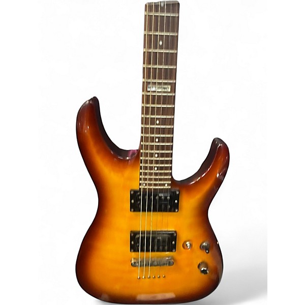 Used ESP MH100QMNT orange burst Solid Body Electric Guitar