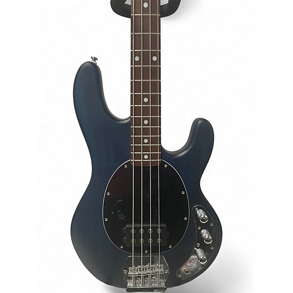 Used Sterling by Music Man StingRay Bass Blue Electric Bass Guitar