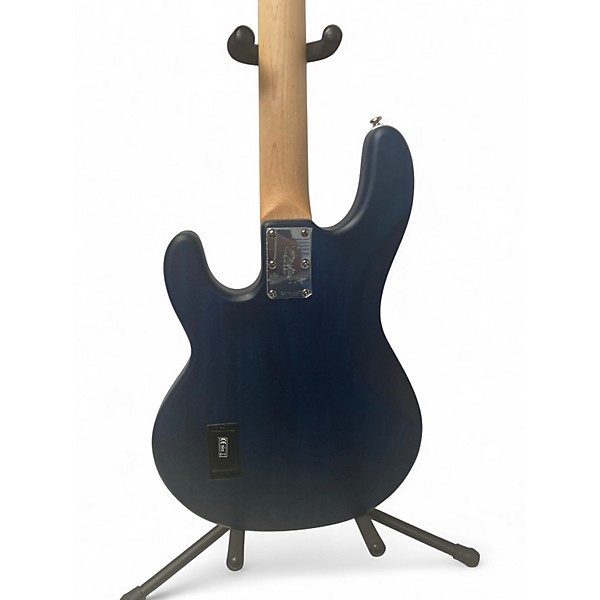 Used Sterling by Music Man StingRay Bass Blue Electric Bass Guitar
