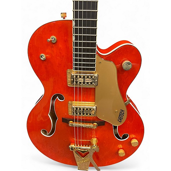 Used Gretsch Guitars G6120 Chet Atkins Signature Orange Hollow Body Electric Guitar