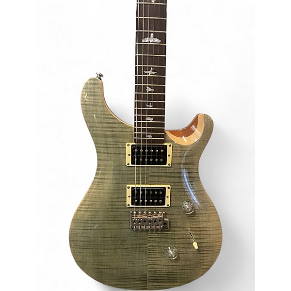 Used PRS SE Custom 24 Trampas Green Solid Body Electric Guitar
