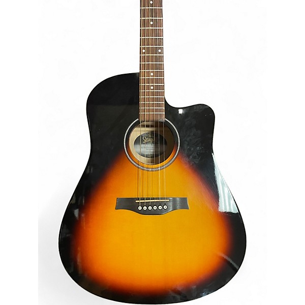 Used Seagull S6 CW Spruce Sunburst Acoustic Electric Guitar