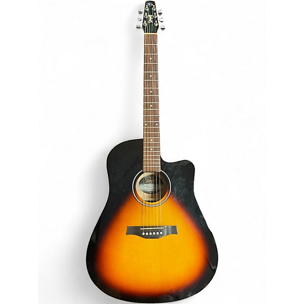 Used Seagull S6 CW Spruce Sunburst Acoustic Electric Guitar
