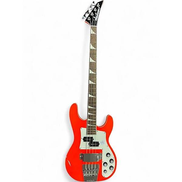 Used Jackson X Series Concert Bass CBXNT DX IV Rocket Red Electric Bass Guitar