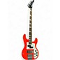 Used Jackson X Series Concert Bass CBXNT DX IV Rocket Red Electric Bass Guitar thumbnail