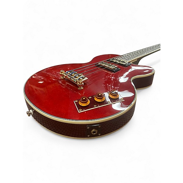 Used Epiphone Allen Woody Signature red Electric Bass Guitar