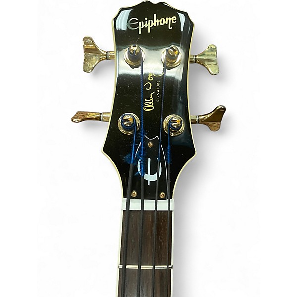 Used Epiphone Allen Woody Signature red Electric Bass Guitar