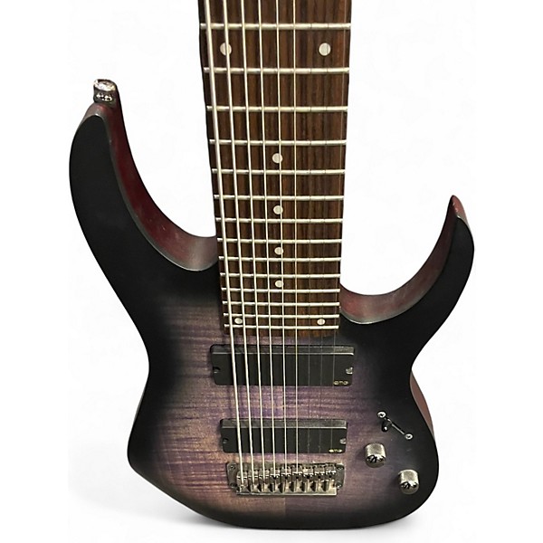 Used Ibanez RGIR9FME Trans Purple Solid Body Electric Guitar