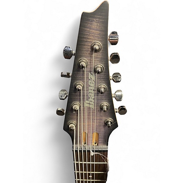 Used Ibanez RGIR9FME Trans Purple Solid Body Electric Guitar