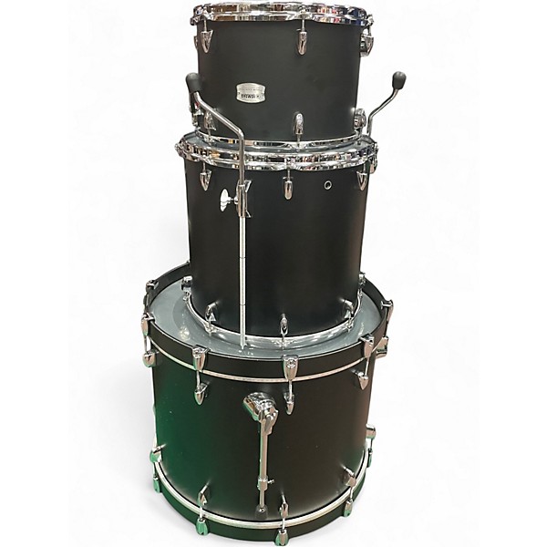 Used Yamaha 4 Piece Tour Custom Licorice Satin Drum Kit