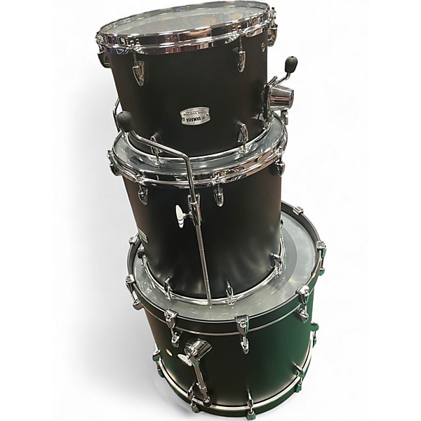 Used Yamaha 4 Piece Tour Custom Licorice Satin Drum Kit