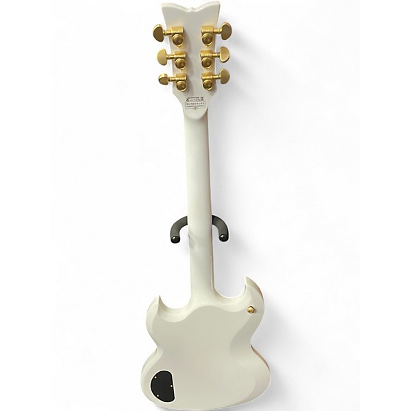 Used Schecter Guitar Research H6LLYW66D ZACKY VENGEANCE White Solid Body Electric Guitar