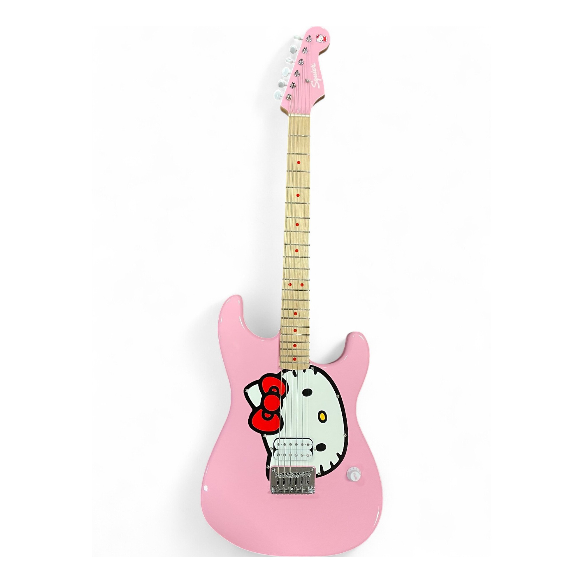 Used 2024 Squier Hello Kitty Stratocaster Single Hum Pink With