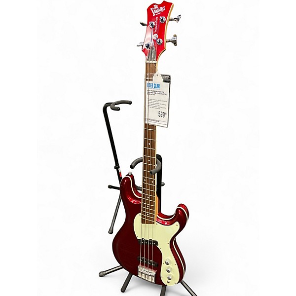 Used Wilson Brothers The Ventures VMB-75 Red Electric Bass Guitar